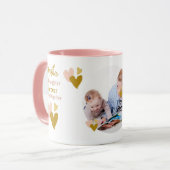Mutter und Tochter Forever Linked FOTO Tasse (Vorderseite Links)