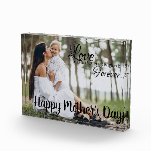 Mutter und Tochter-Foto Fotoblock (Rechts)