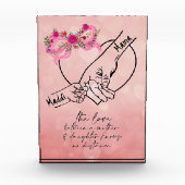 Mutter und Tochter Fotoblock (Vorderseite)