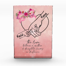 Mutter und Tochter Fotoblock