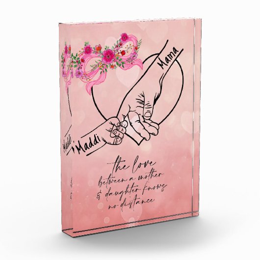 Mutter und Tochter Fotoblock (Links)