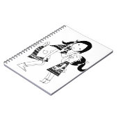 Mutter und Tochter gedruckt Notizblock (Linke Seite)