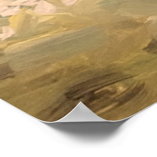 Mutter und Tochter gehen am Strand Poster (Ecke)