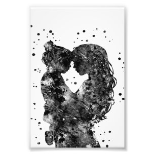 Mutter und Tochter Geschenke Idee, Familiengeburt  Fotodruck