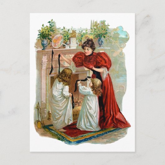 Mutter und Töchter in der Nacht vor Weihnachten (Vorderseite)