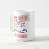 Mutter und Tochter in Lila Kleiderdarstellung Kaffeetasse (Vorderseite Links)