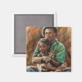 Mutter und Tochter in Papua Neuartige Guinea Magnet (Vorderseite/Rückseite)