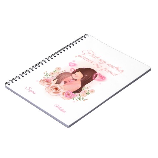 Mutter und Tochter, Individuelle Name Notizblock (Linke Seite)