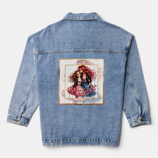 Mutter und Tochter Jeansjacke (Rückseite)