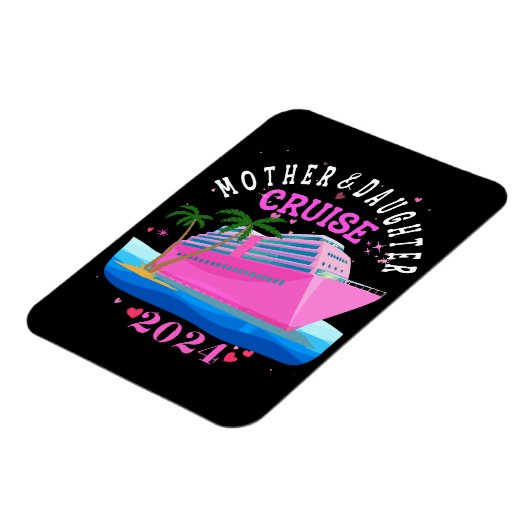 Mutter- und Tochter-Kreuzfahrt 2024 Magnet (Linke Seite)