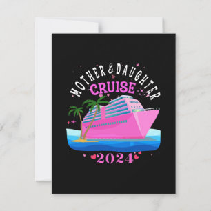 Mutter- und Tochter-Kreuzfahrt 2024 RSVP Karte