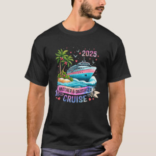 Mutter und Tochter Kreuzfahrt 2025 Tie Dye Familie T-Shirt