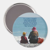 Mutter und Tochter Magnet (Vorderseite/Rückseite)