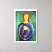 Mutter und Tochter Malerei zeitgenössische Kunst Leinwanddruck (Vorderseite)