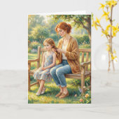 Mutter-und-Tochter-Muttertagskarte  Karte (Gelbe Blume)