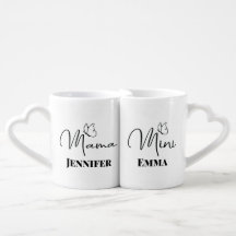 Mutter und Tochter Personalisiertes Geschenk Kaffe