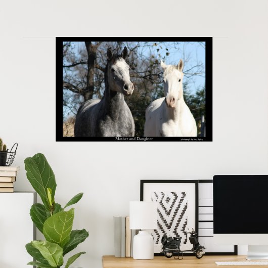 Mutter und Tochter Poster (Heimbüro)