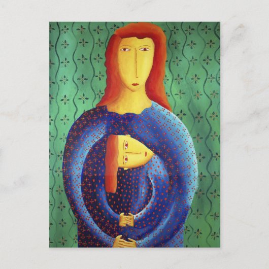 Mutter und Tochter Postkarte (Vorderseite)