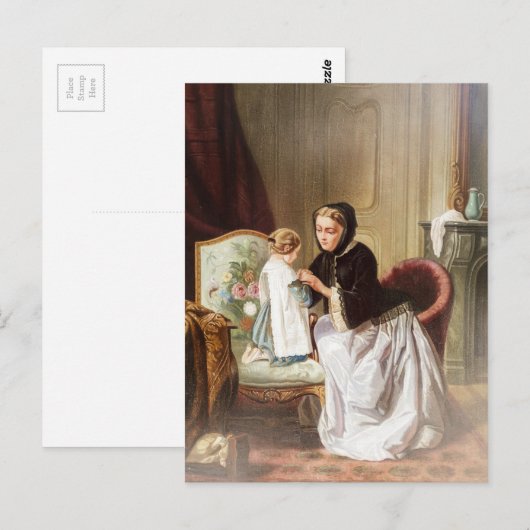 Mutter und Tochter Postkarte (Vorne/Hinten)