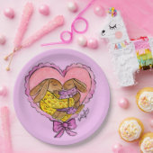 Mutter und Tochter Rabbit Party Teller Babydusche (Party)