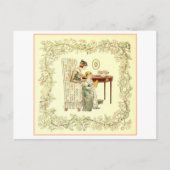 Mutter und Tochter Reading Postkarte (Vorderseite)