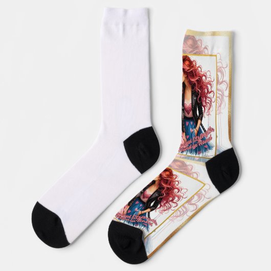 Mutter und Tochter Socken (Linkes Detail)