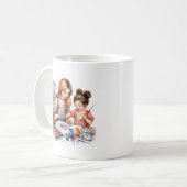Mutter und Tochter Tasse Geschenk Idee für Mama (Vorderseite Links)
