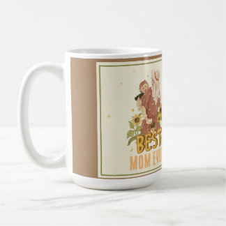 "Mutter und Tochter unter Sonnenblumen in Boho Kaffeetasse