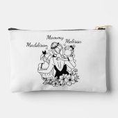 Mutter und Tochter verbinden Kunst mit Namen Zubehörtasche (Rückseite)