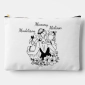 Mutter und Tochter verbinden Kunst mit Namen Zubehörtasche (Vorderseite)