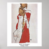Mutter und Tochter von Egon Schiele Poster (Vorne)
