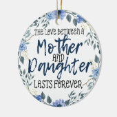 Mutter und Tochter Weihnachten Keramik Ornament (Links)