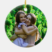 Mutter und Tochter Weihnachten Keramik Ornament (Hinten)