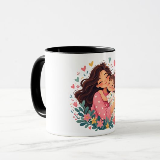 Mutter- und Tochterliebe Tasse (Vorderseite Links)