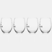 Mutter und Vater der Braut- und Bräutigam-Hochzeit Weinglas Ohne Stiel (Links)