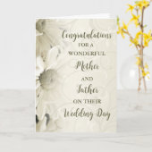 Mutter und Vater Hochzeitstag Glückwunsch Karte (Gelbe Blume)