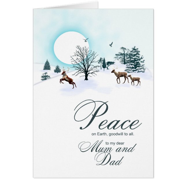 Mutter und Vater, Weihnachtsgeschichten mit Rentie (Vorne)