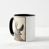 Mutter und Vogelbabys Tasse (Vorderseite Links)