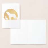 Mutter und Wolf Pup Folienkarte (Anzeige)