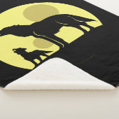 Mutter und Wolf Pup Sherpadecke (3/4)