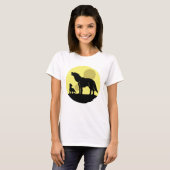 Mutter und Wolf Pup T-Shirt (Vorne ganz)