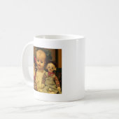 Mutter und Zwillinge Kaffeetasse (Vorderseite Links)