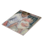 Mutter ungefähr, zum ihres schläfrigen Kindes, Fliese (Seite)