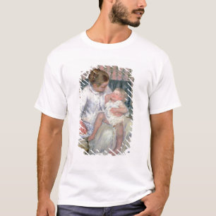 Mutter ungefähr, zum ihres schläfrigen Kindes, T-Shirt