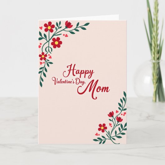 Mutter Valentinstagskarte Karte (Vorderseite)