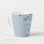 Mutter Vater der Braut Personalisiert Dusty Blue Milchtasse (Linke Ecke)