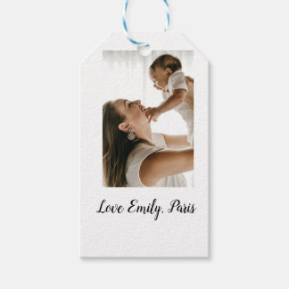 Mutter Vater Foto Name Familie Feiertag Geschenke Geschenkanhänger