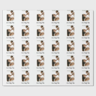 Mutter Vater Foto Name Familie Feiertag Geschenke Geschenkpapier