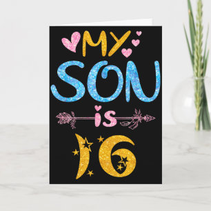 Mutter Vater Mom Dad Alles Gute zum Geburtstag Soh Karte