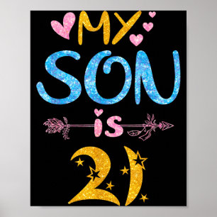 Mutter Vater Mom Dad Alles Gute zum Geburtstag Soh Poster